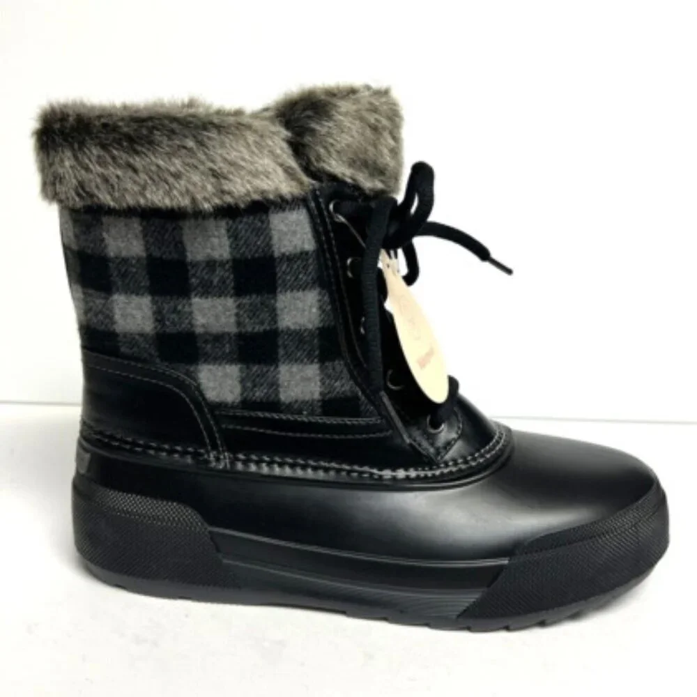 Easy Spirit Womens Ice Queen Boot Black Size 8 M